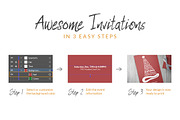 Christmas Invitations, an Invitation Template by Designs by Justin Lynch (Thumbnail 2 of 5)