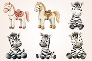 Soft Pastel Baby Animals Art, a Decorative Illustration by Housui Patterns (Thumbnail 6 of 19)