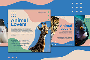 Animal Lovers Social Media Post, a Templates & Theme by studiogstock