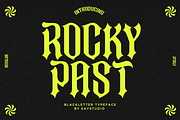 Rocky Past - Blackletter Display, a Blackletter Font by Say Studio (Thumbnail 1 of 13)