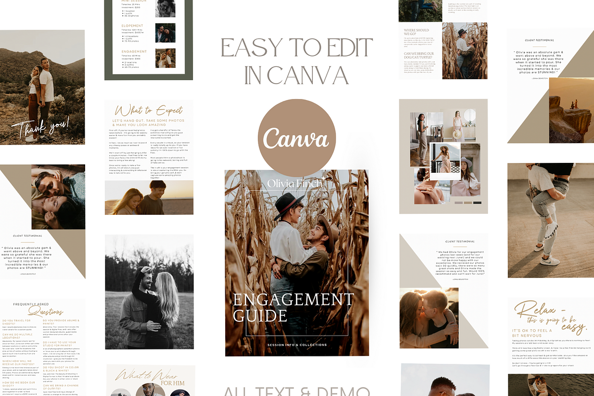 CLASSIC Engagement Photos Guide, a Magazine Template by Signature Edits (Photo 6 of 11)