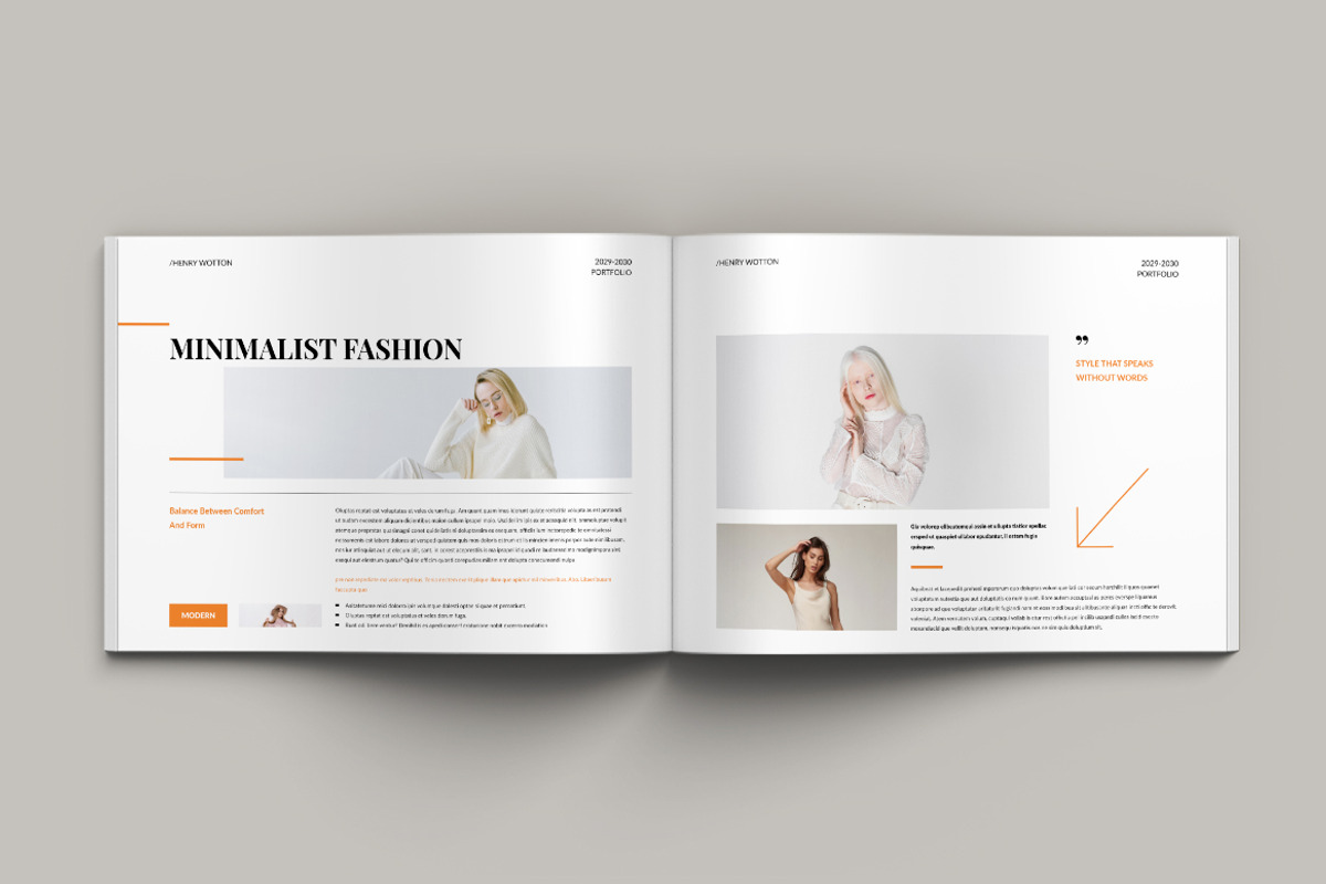 Fashion Lookbook | InDesign, a Brochure Template by Pixelpick (Photo 5 of 9)