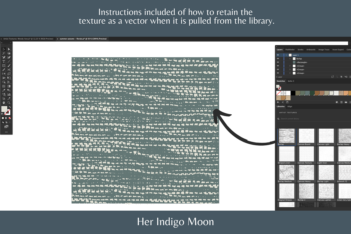 20 Adobe Vector Artist Textures, a Texture Graphic by Her Indigo Moon (Photo 5 of 5)