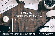 Wood&Bone - Promotional Mockups, a Print Template by Madebyvadim (Thumbnail 5 of 5)
