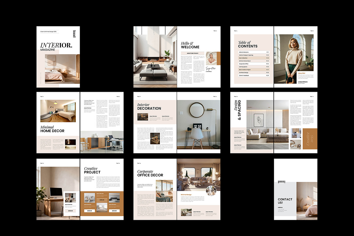 Interior Design Magazine Template, a Magazine Template by NorthPeak (Photo 9 of 9)