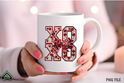Luxury XOXO Rhinestone Heart PNG, an Illustration by Craft Nest (Thumbnail 4 of 4)