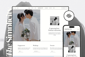Photographer Squarespace Template