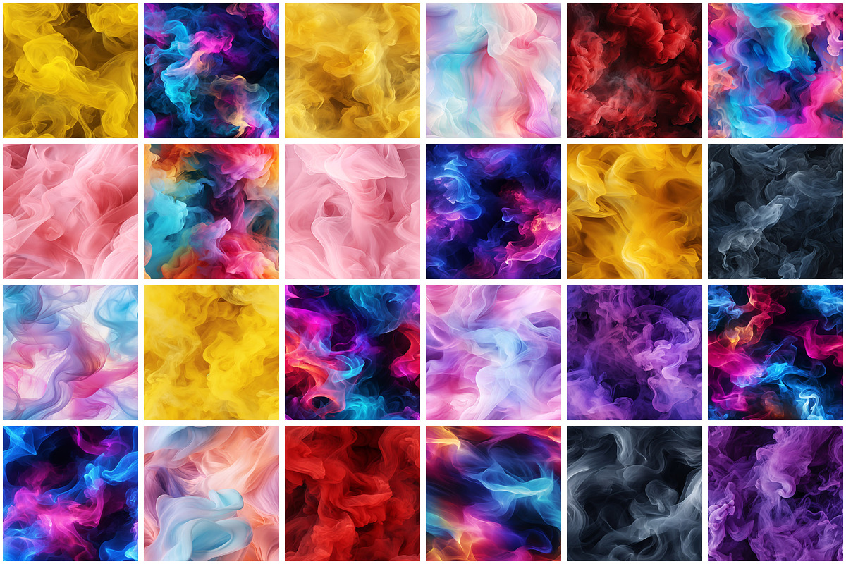 Smoke Effect Seamless Pattern, a Pattern Graphic by Forhadx5 (Photo 7 of 16)