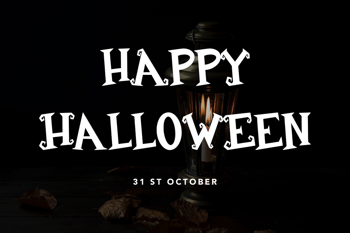 Black Wizard - Halloween Display, a Handwritten Font by Arendxstudio (Photo 8 of 9)