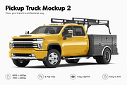 Pickup Truck Mockup 2 Service Body, a Product Mockup by Mockupix (Thumbnail 1 of 12)