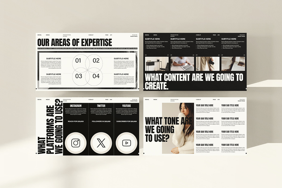 Social Media Strategy Presentation, a Presentation Template by ArtisanaAura (Photo 11 of 12)