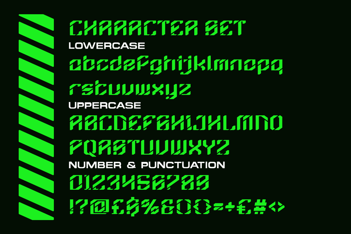 Neurobyte Futuristic Sci-fi Font, a Font by PutraCetol Studio (Photo 5 of 5)