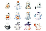 Cute Ghost Halloween, an Illustration by Design Market (Thumbnail 3 of 3)