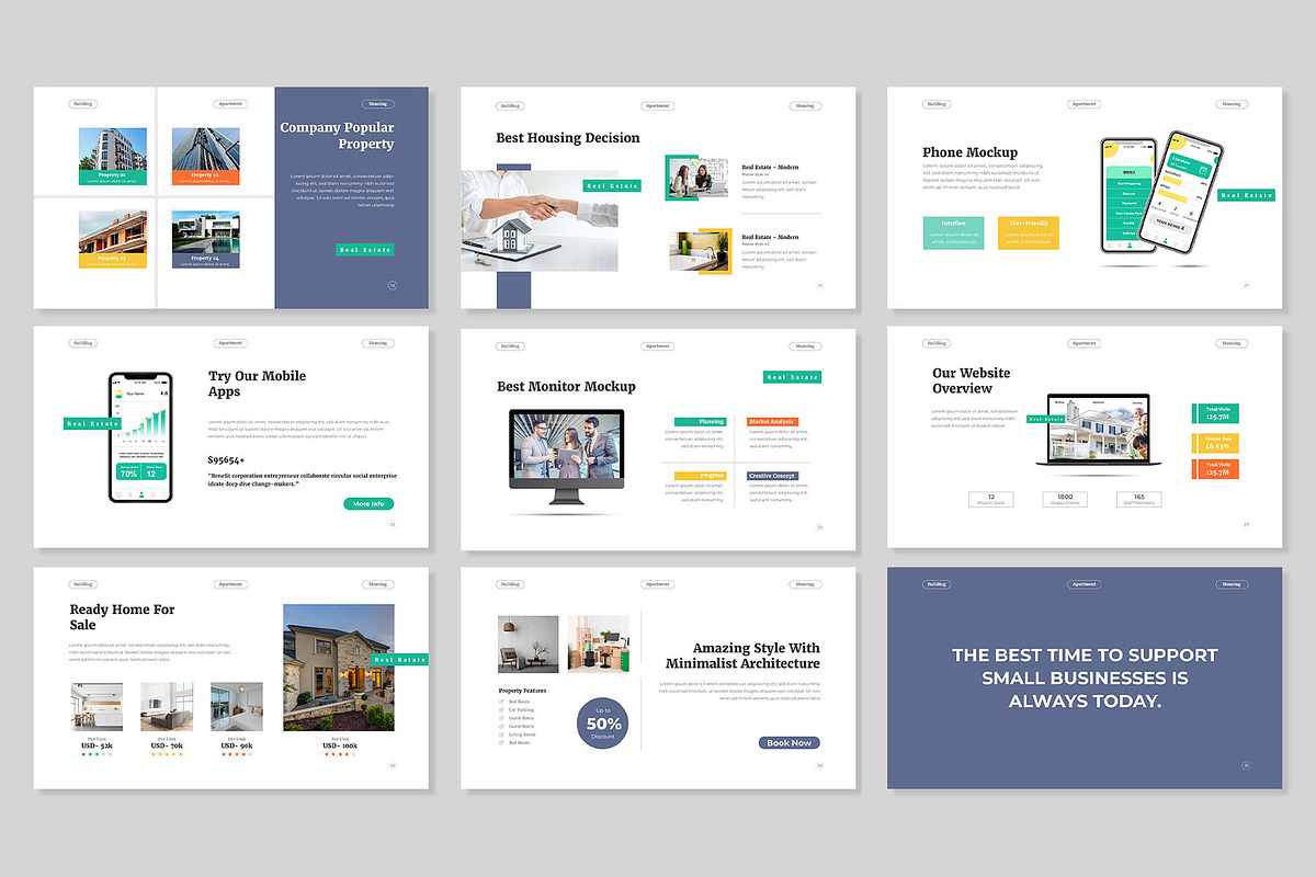 Real Estate Presentation PPT, a Presentation Template by Mighty-Slide (Photo 4 of 8)