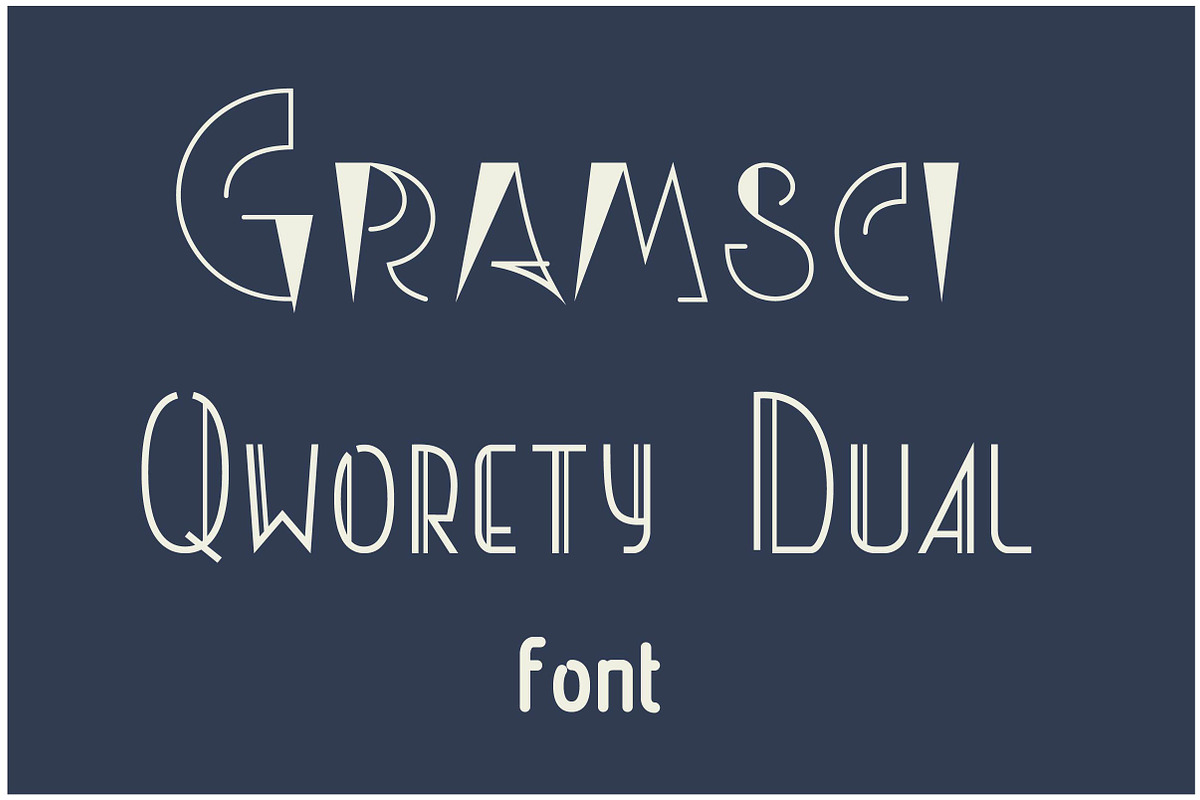 Gramsci and Qworety font