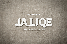 Jaliqe - A Modern Luxury Serif Typef