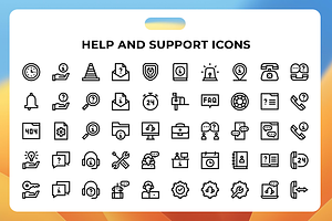 Help And Support Icons, an Icon by Wencory