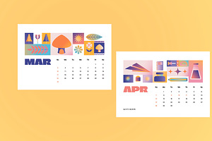 Creative Gradient 2024 Calendar