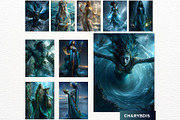 Greek Sea Gods Digital Papers, a Person Illustration by ThatsDesignArt (Thumbnail 8 of 10)