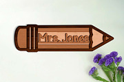 Pencil Set Decor Multilayer Template, a Templates & Theme by LaserCutano (Thumbnail 5 of 11)