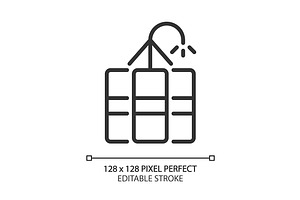 Coal blasting pixel perfect linear, an Icon by IMG Visuals