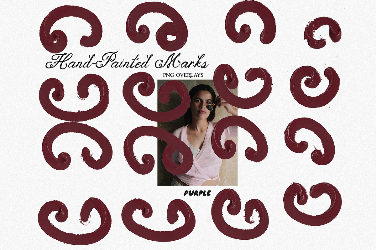 Hand-Painted Oil Paint Overlays, a Texture Graphic by Purple (Photo 2 of 16)