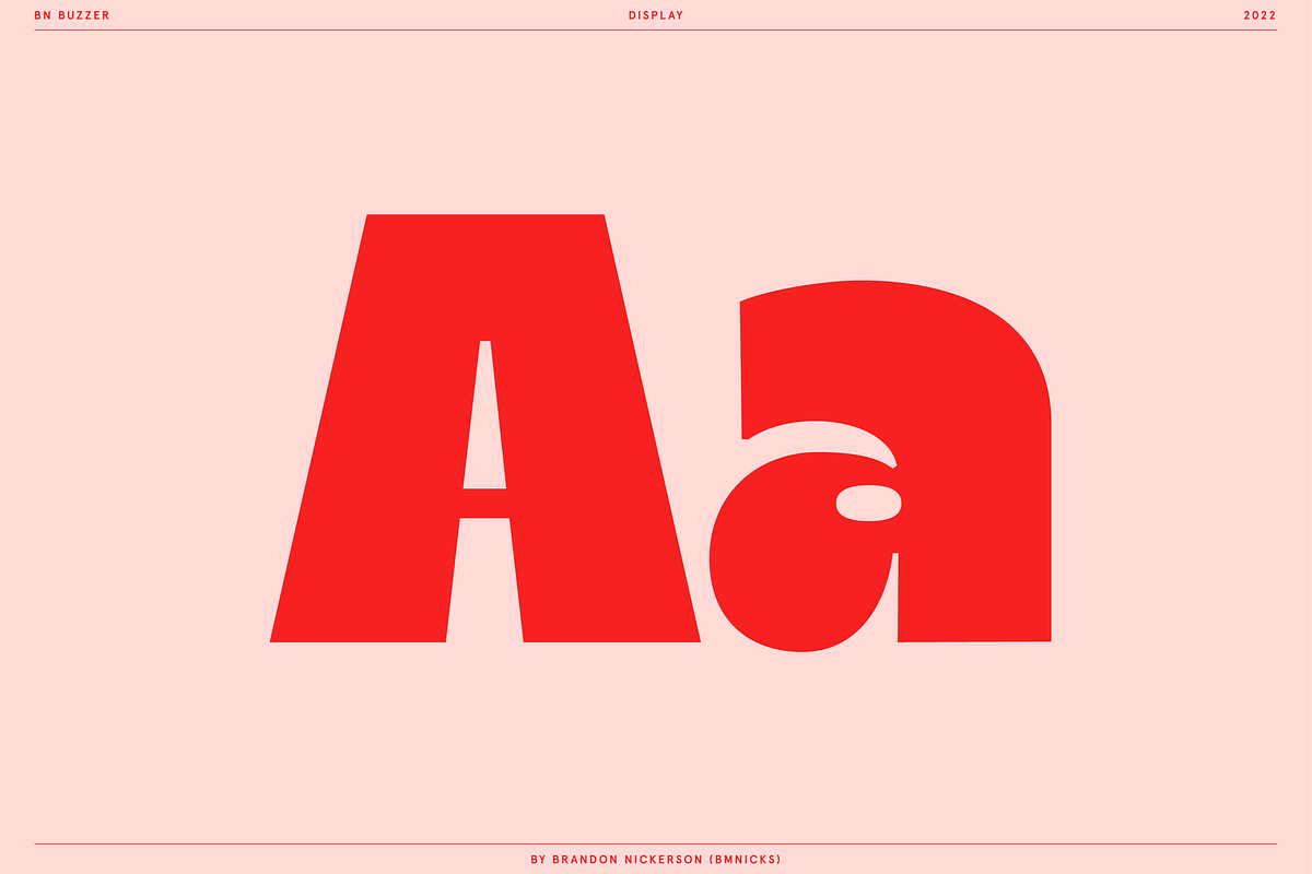BN Buzzer Sans Serif Display Font, a Sans Serif Font by Bnick (Photo 8 of 18)