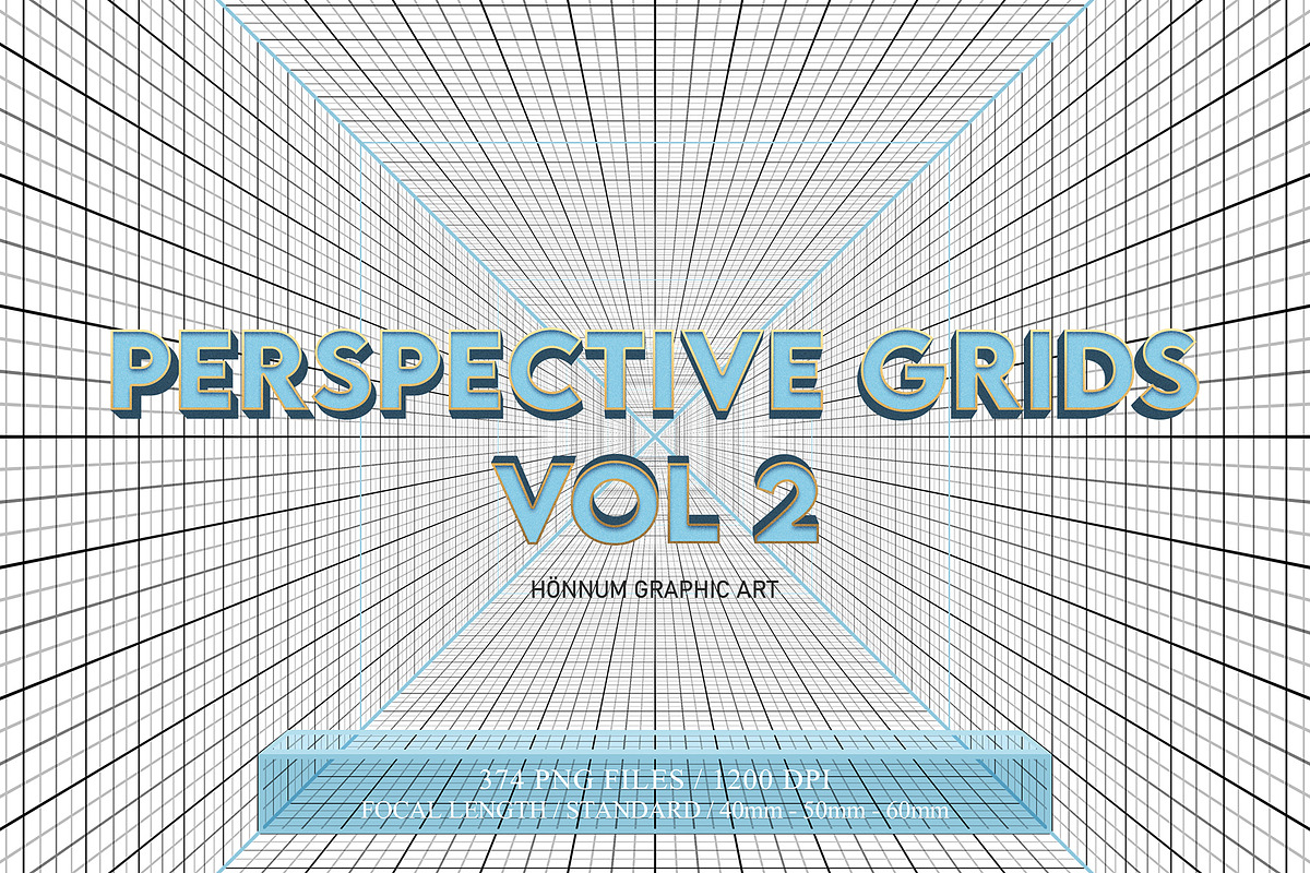 Perspective Grids Vol 2, a Background Graphic by Honnum Graphic Art (Photo 1 of 9)