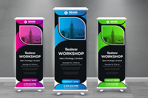 Roll up banner design template, a Templates & Theme by Graphicbonny