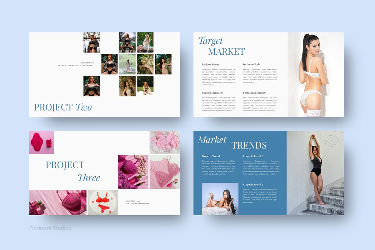 Lingerie Brand Pitch Deck, a Presentation Template by FIBRINOSÄ (Photo 5 of 7)