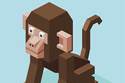 3D Illustration Isometric Collection, an Animal 3D Model by Designbytowo (Thumbnail 5 of 16)