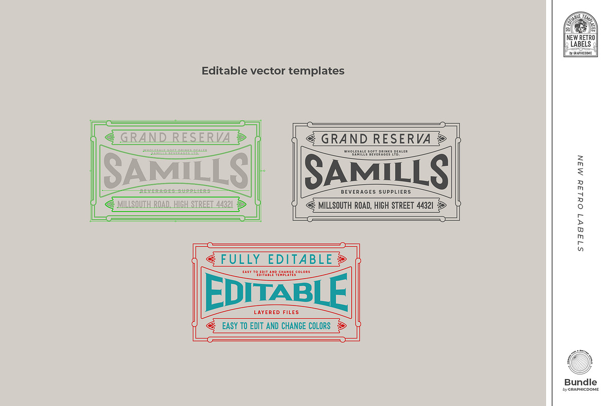 40 Retro Labels Collection, a Branding & Logo Template by Graphicdome (Photo 9 of 9)