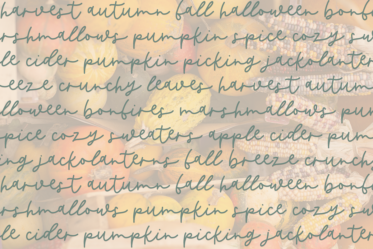 Butternut Script, a Script Font by Beck McCormick (Photo 9 of 11)