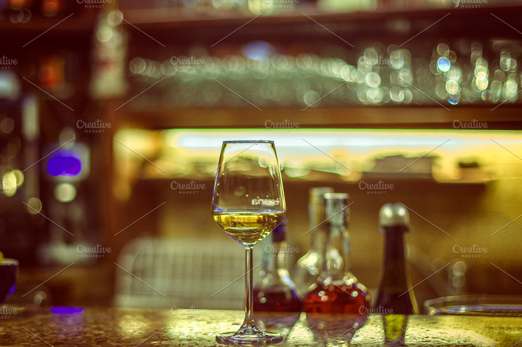 Wine Bar Stock Photo Containing White And Wine
