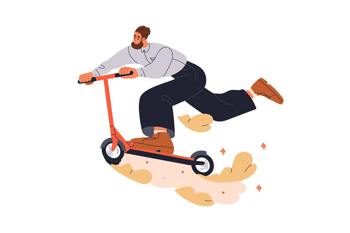 Active people in motion concept set, a Person Illustration by Good Studio (Photo 3 of 17)