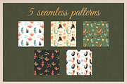 Retro Mermaids clipart and patterns, a Person Illustration by Paper Cherry (Thumbnail 8 of 18)