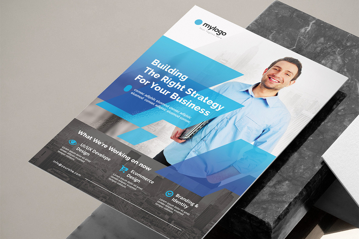 Corporate Bussiness Flyer Template, a Flyer Template by jobnabru (Photo 2 of 2)