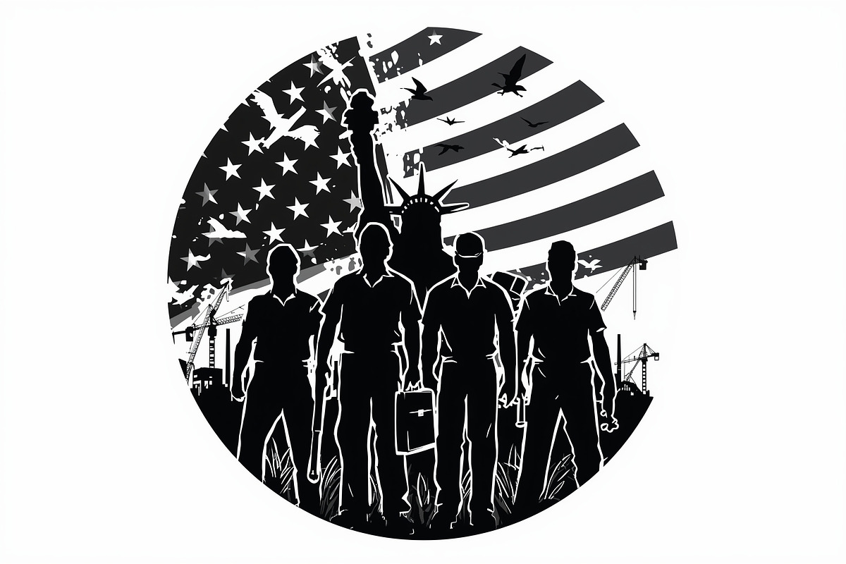 Worker Silhouette Vector Set, an Illustration by musafir_fashion (Photo 4 of 21)