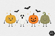 Pumpkins Doodle Set PNG, a Seasonal Illustration by DreamCafeArt (Thumbnail 1 of 7)