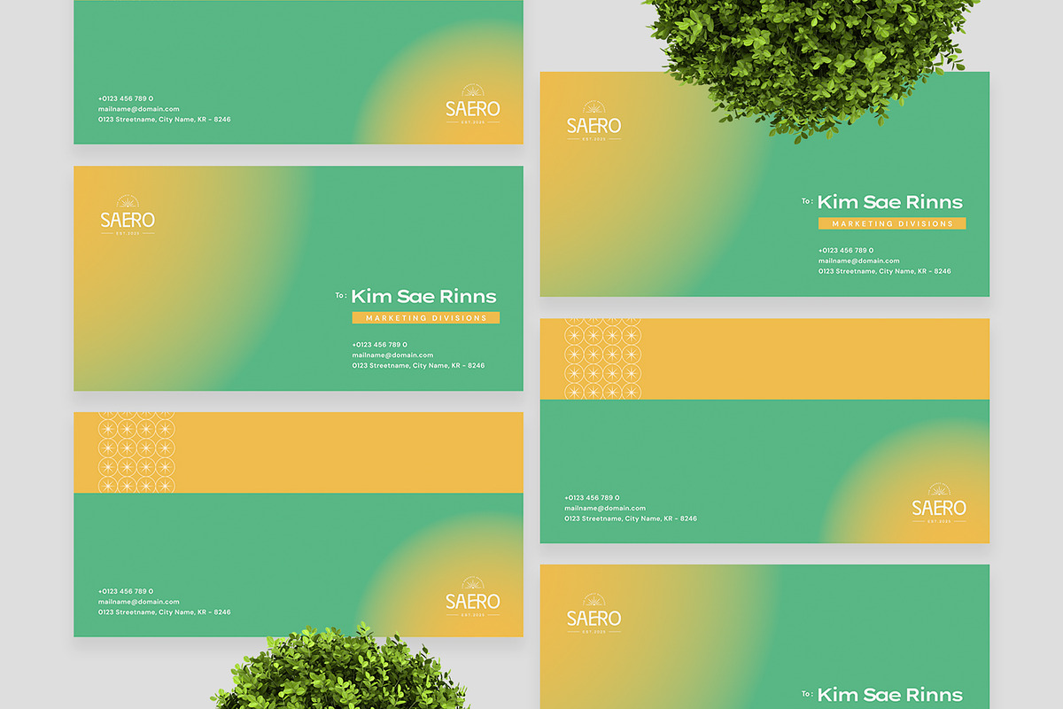 Saerotu - Envelope Template preview 3