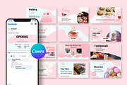 Bakery Facebook Canva Post Templates, a Social Media Template by Snapybiz (Thumbnail 3 of 9)