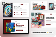 Creative & Art Google Slide, a Presentation Template by SquidPixey (Thumbnail 1 of 6)