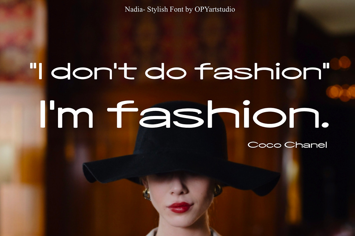 Nadia - Stylish Minimalist Sans Font, a Font by OPY ArtStudio (Photo 3 of 5)
