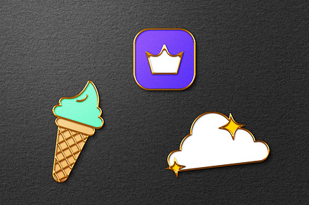 Enamel Pin Mockup
