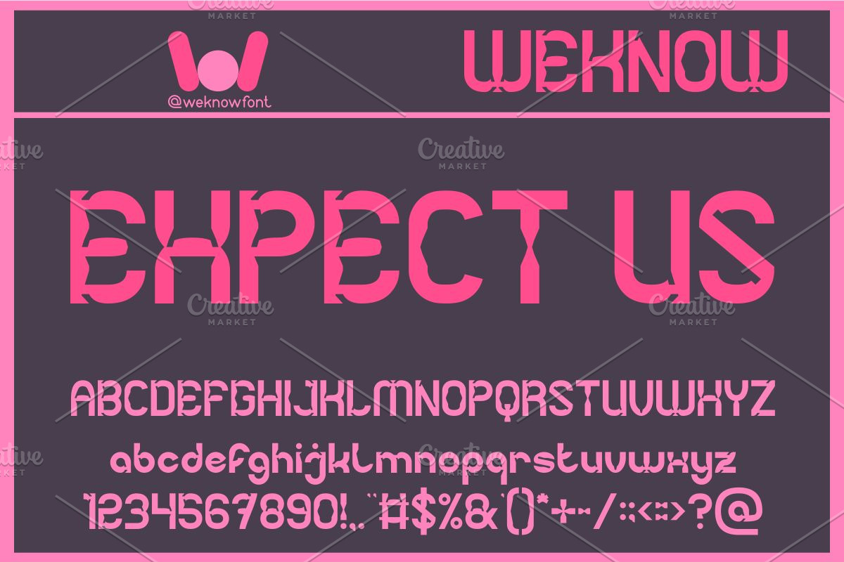 Imaginary font, a Font by weknow (Photo 5 of 8)