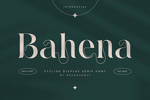 Bahena – Elegant Display Serif Font
