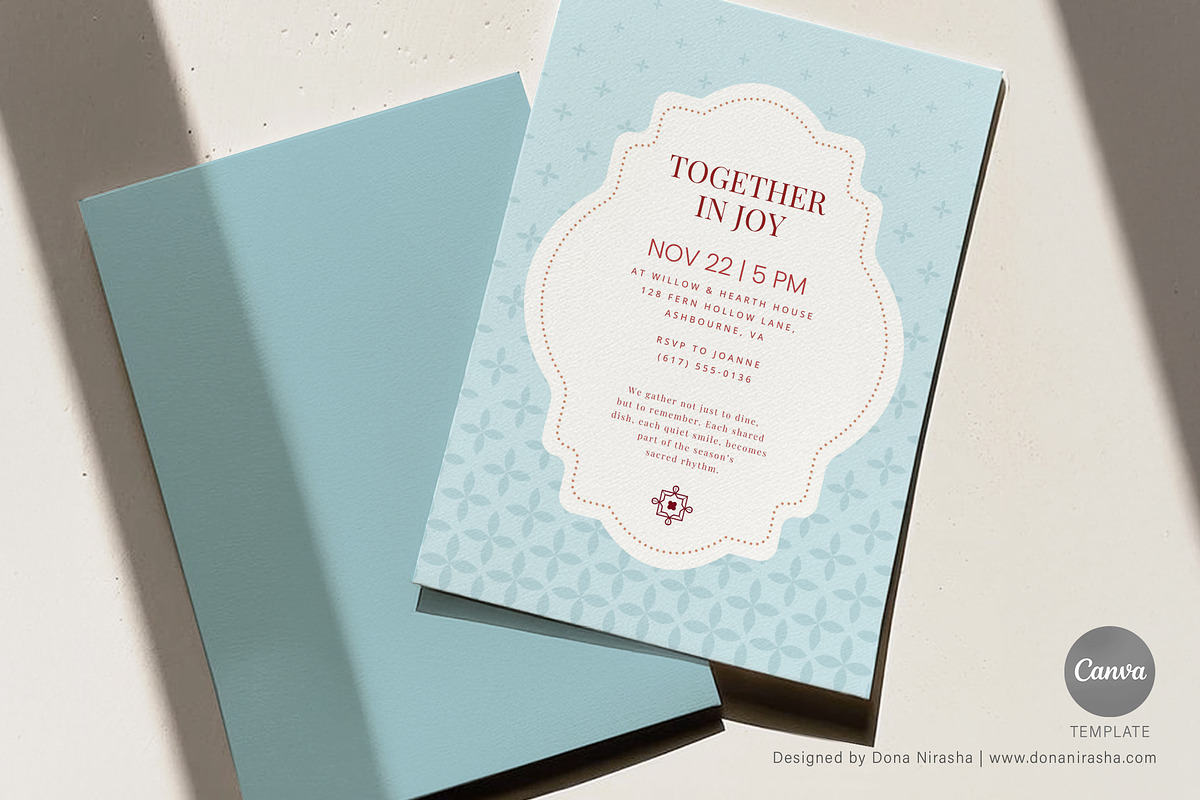 Get-together Invite Canva Temp - 33, a Marketing Template by BloomToLife By Dona (Photo 4 of 5)