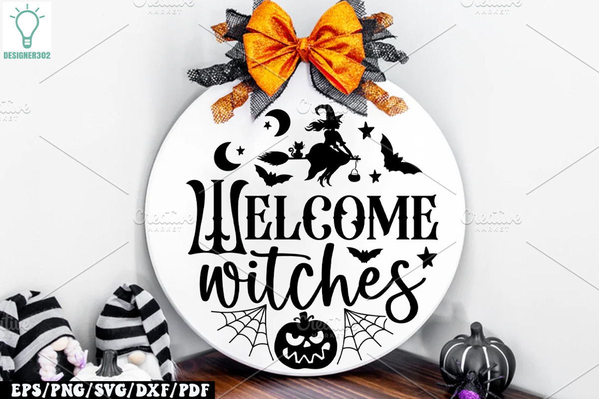 Halloween Round Sign SVG Bundle, a Graphic by Designer302 (Photo 16 of 17)