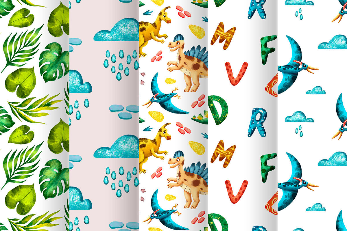 My Friends Dinosaurs - Clip Art Set, an Animal Illustration by Mashamashastu (Photo 12 of 12)