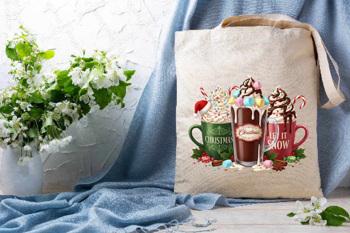 Let It Snow Christmas Coffee Png, an Illustration by DreamPrint404 (Photo 2 of 7)